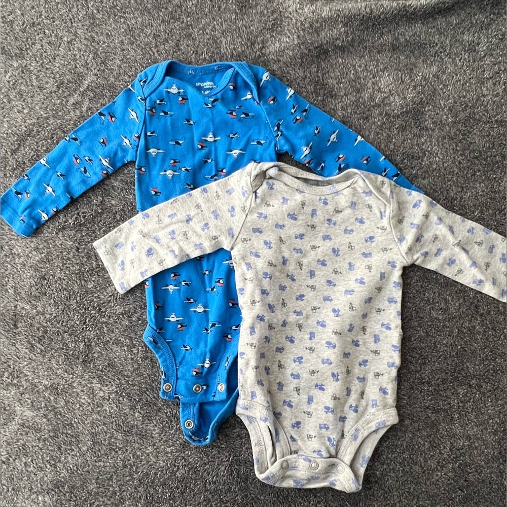 2-Pack Long Sleeve Onesies